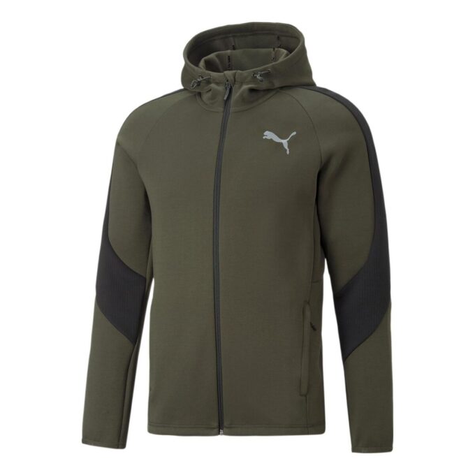 Sudadera con capucha y cremallera completa Evostripe “Verde”