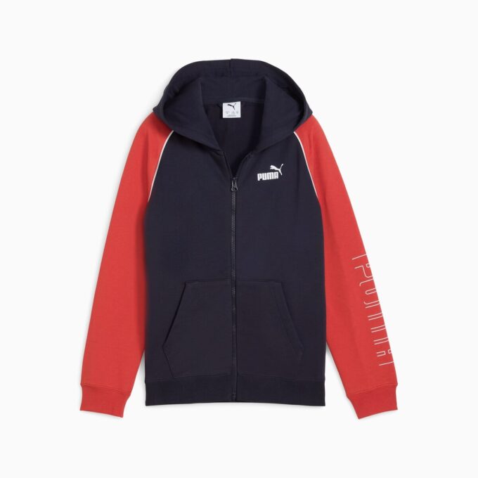 Sudadera con capucha y cremallera completa para niños grandes SPORT