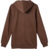 Sudadera con capucha y cremallera con el logotipo de Tonal Sportswear en marrón