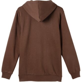 Sudadera con capucha y cremallera con el logotipo de Tonal Sportswear en marrón