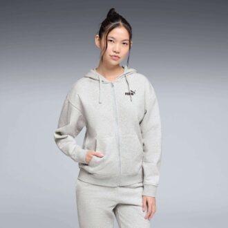 Sudadera con capucha y cremallera Essentials para mujer