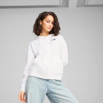 Sudadera con capucha y cremallera Essentials para mujer