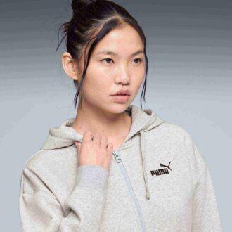 Sudadera con capucha y cremallera Essentials para mujer