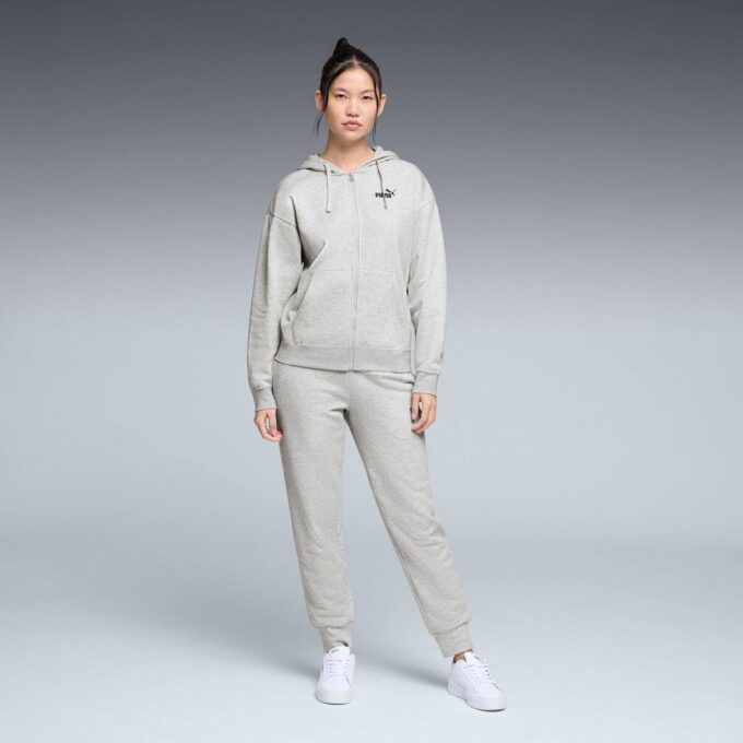 Sudadera con capucha y cremallera Essentials para mujer Sudadera con capucha y cremallera Essentials para mujer