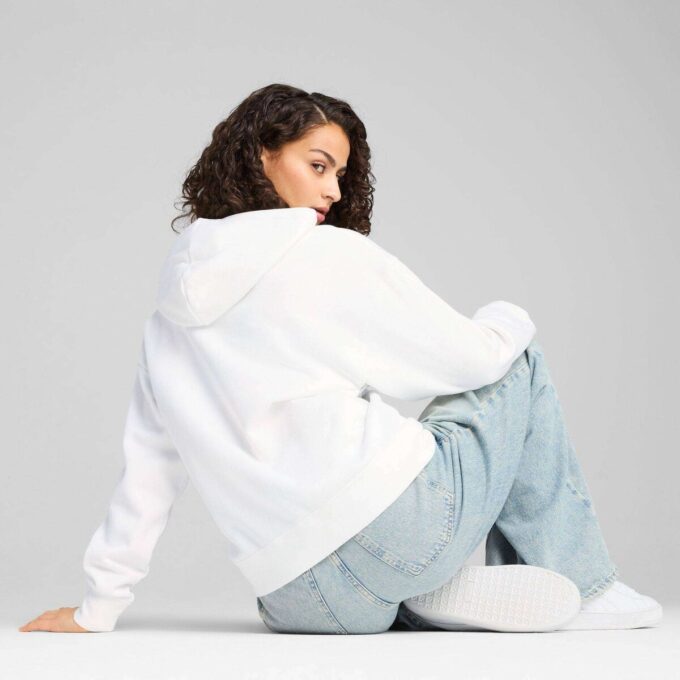 Sudadera con capucha y cremallera Essentials para mujer Sudadera con capucha y cremallera Essentials para mujer