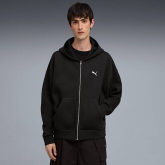 Sudadera con capucha y cremallera para hombre con elementos esenciales de armario