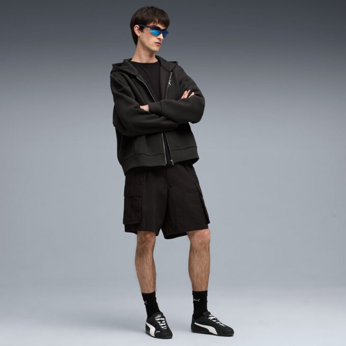 Sudadera con capucha y cremallera para hombre con elementos esenciales de armario Sudadera con capucha y cremallera para hombre con elementos esenciales de armario
