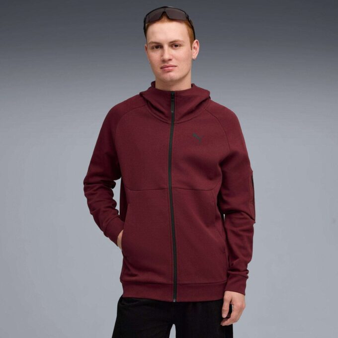 Sudadera con capucha y cremallera PUMATECH para hombre