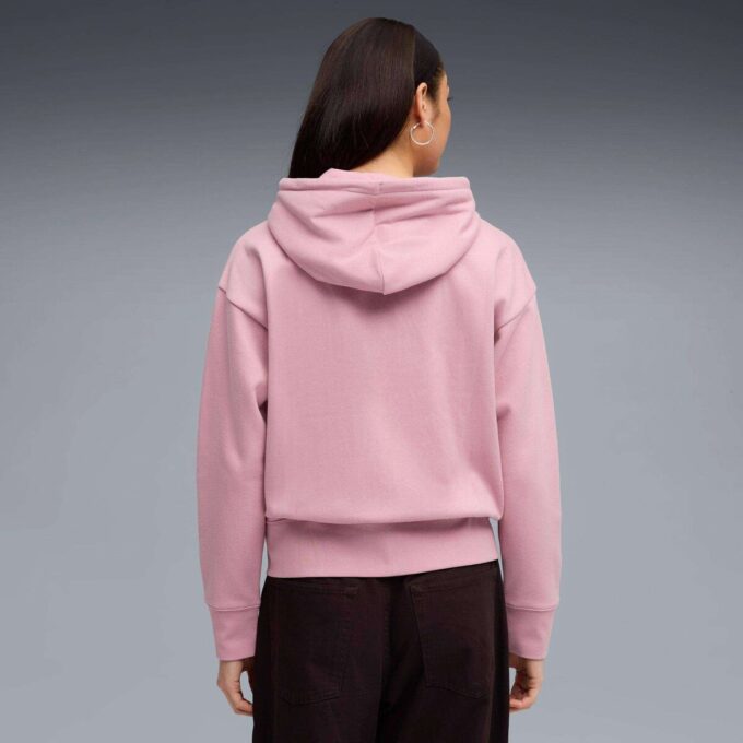 Sudadera con capucha y cremallera relajada para mujer Sudadera con capucha y cremallera relajada para mujer