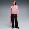 Sudadera con capucha y cremallera relajada para mujer Sudadera con capucha y cremallera relajada para mujer