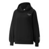 Sudadera con capucha y cuello redondo del club de bienestar (mujeres) “Negra”