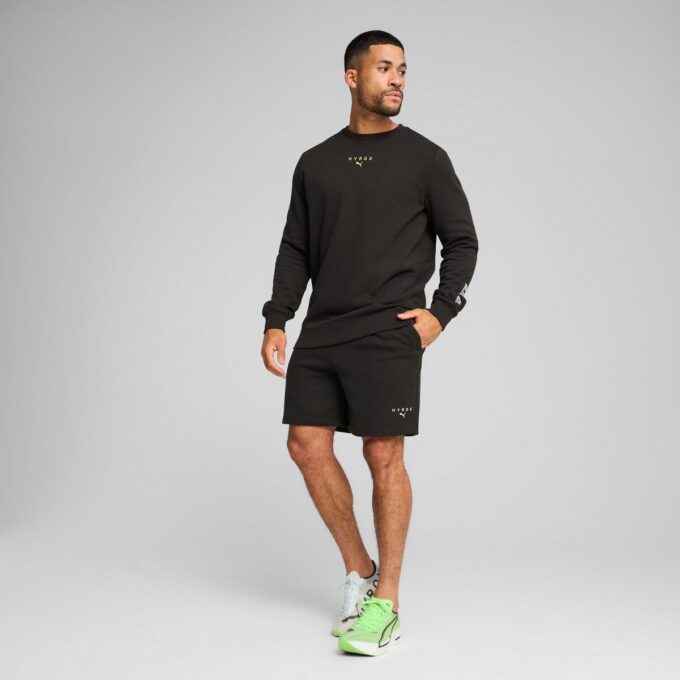 Sudadera con capucha y cuello redondo para hombre de peso pesado PUMA x HYROX Sudadera con capucha y cuello redondo para hombre de peso pesado PUMA x HYROX