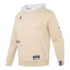 Sudadera con capucha y escudo del equipo en color beige