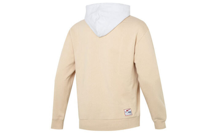 Sudadera con capucha y escudo del equipo en color beige