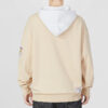 Sudadera con capucha y escudo del equipo en color beige