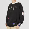 Sudadera con capucha y escudo del equipo “Negra”