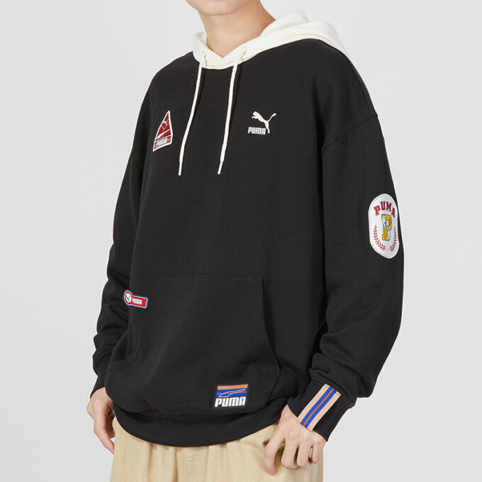 Sudadera con capucha y escudo del equipo “Negra”