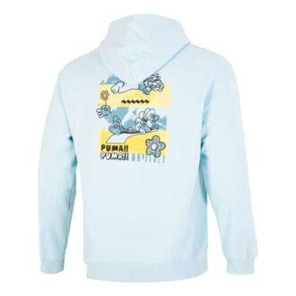 Sudadera con capucha y logo del centro “Azul”