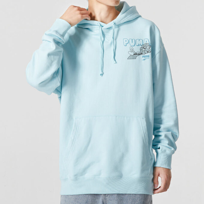 Sudadera con capucha y logo del centro “Azul”