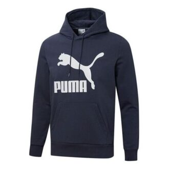 Sudadera con capucha y logo grande “Azul marino”