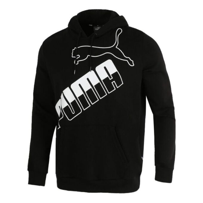 Sudadera con capucha y logo grande “Negro y blanco”