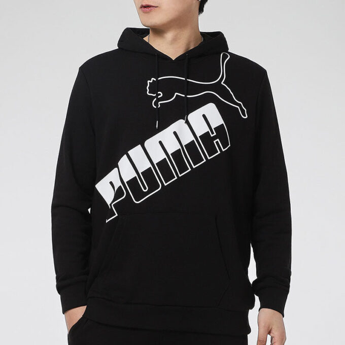 Sudadera con capucha y logo grande “Negro y blanco”