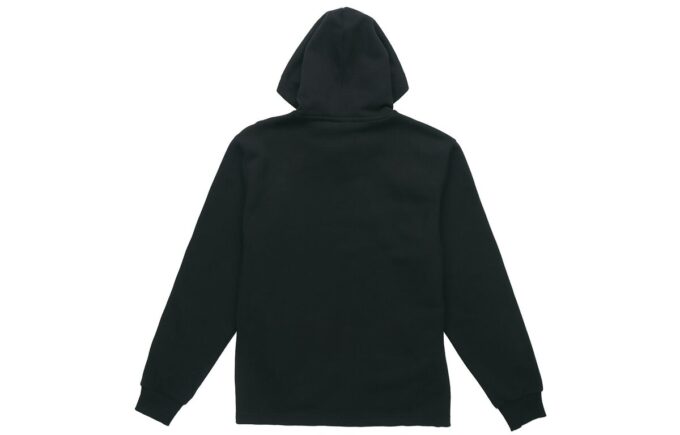 Sudadera con capucha y logo metálico “Black Gold”