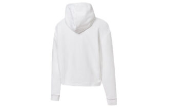 Sudadera con capucha y logo metálico “White Gold” (mujeres)