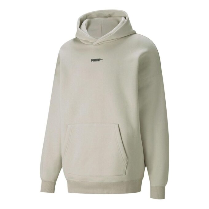 Sudadera con capucha y logo pequeño “Gris”