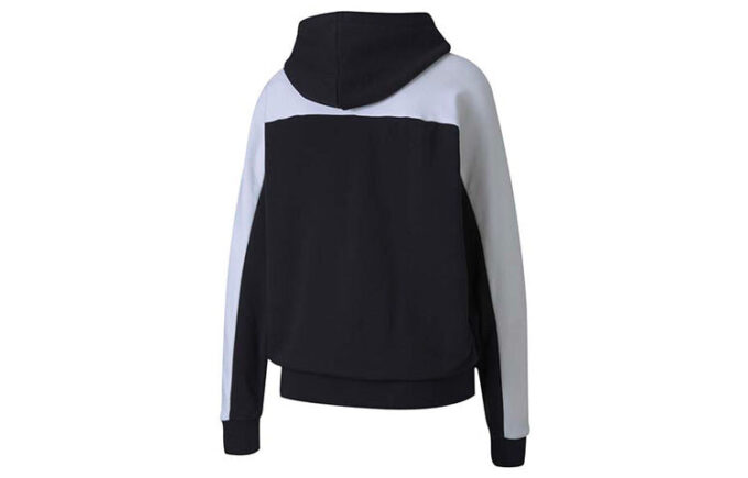 Sudadera con capucha y logo pequeño (mujeres) en blanco y negro