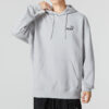 Sudadera con capucha y logo pequeño y relajado, color gris