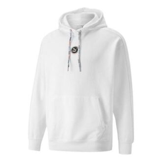 Sudadera con capucha y logotipo circular “Blanca”