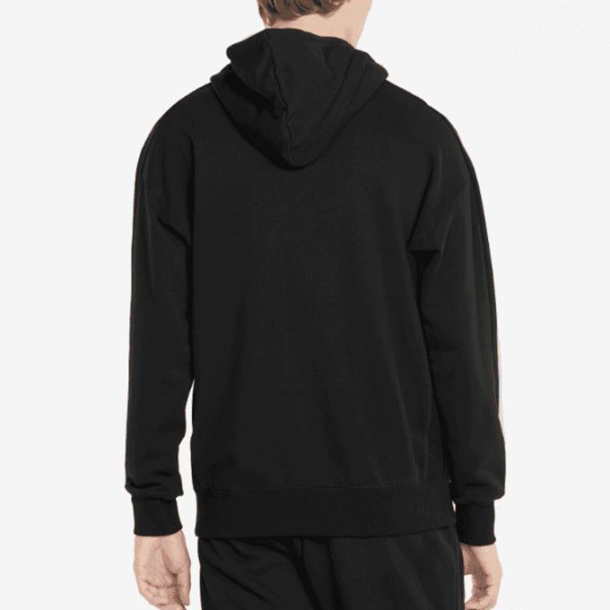Sudadera con capucha y logotipo circular “Negra”
