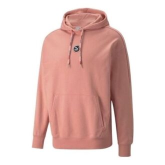 Sudadera con capucha y logotipo circular “rosa”