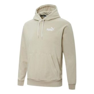 Sudadera con capucha y logotipo de ESS en beige