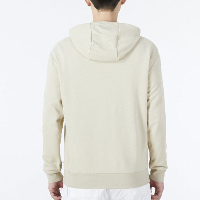 Sudadera con capucha y logotipo de ESS en beige