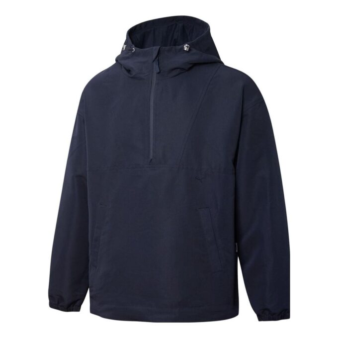 Sudadera con capucha y media cremallera MMQ “Azul marino”