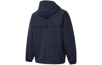 Sudadera con capucha y media cremallera MMQ “Azul marino”