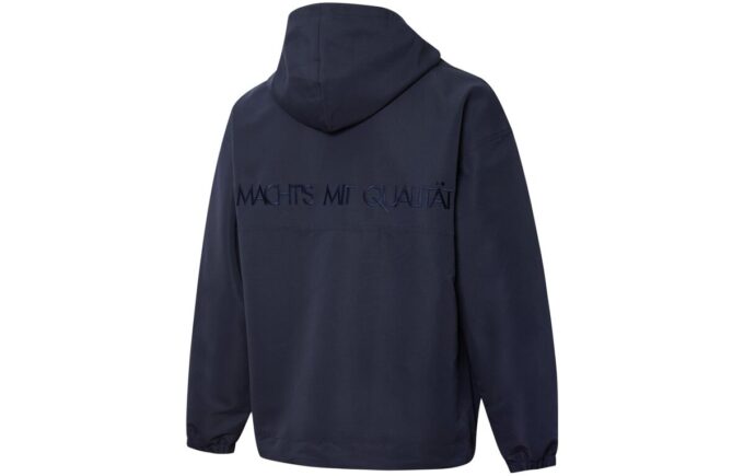 Sudadera con capucha y media cremallera MMQ “Azul marino”