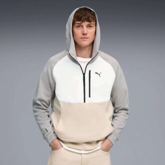 Sudadera con capucha y media cremallera PUMATECH para hombre