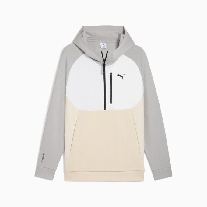 Sudadera con capucha y media cremallera PUMATECH para hombre