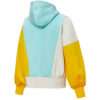 Sudadera con capucha y paneles (mujeres) “Azul, amarillo y blanco”