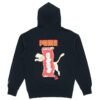Sudadera con capucha YOTOX “Negro, rosa y verde”