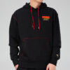 Sudadera con capucha YOTOX “Negro, rosa y verde”