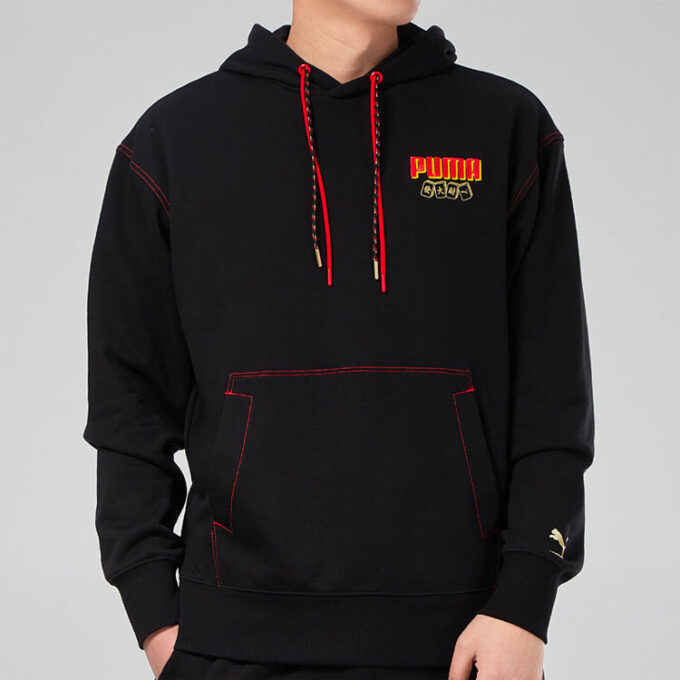 Sudadera con capucha YOTOX “Negro, rosa y verde”