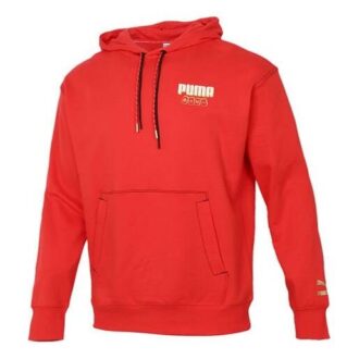 Sudadera con capucha YOTOX “Rojo, blanco y dorado”