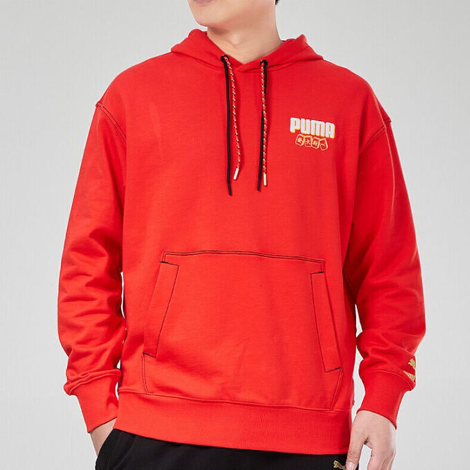 Sudadera con capucha YOTOX “Rojo, blanco y dorado”