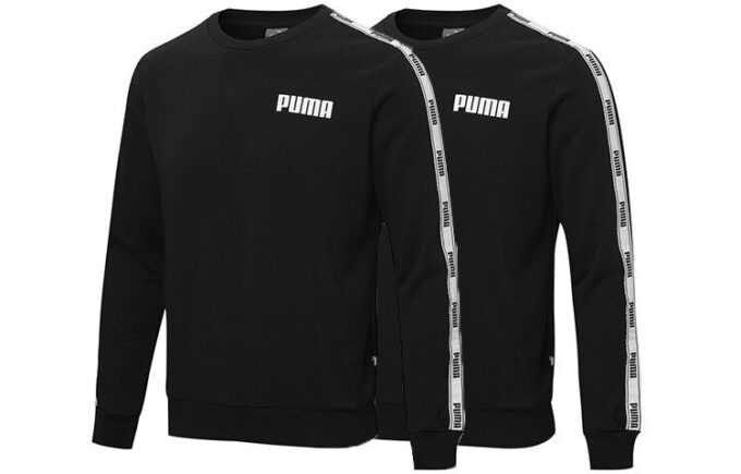 Sudadera con cinta con el logo en blanco y negro