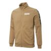 Sudadera con cremallera completa de felpa francesa Tape “Marrón”