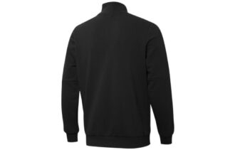 Sudadera con cremallera completa de felpa francesa Tape “Negra”